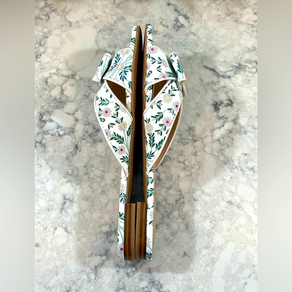 NIB Jack Rogers Gigi Bow Slide, White Daisy color, Size 7.5 - Picture 6 of 7